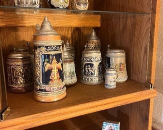 Vintage beer steins