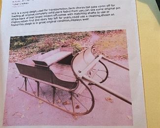 Antique sleigh project