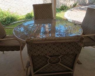 Patio table set.