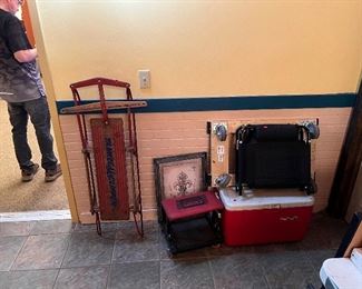 Antique Sled / Mechanic Creeper / Furniture Dolly