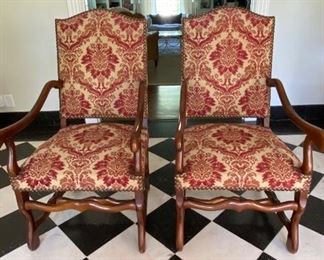 Vintage French arm chairs