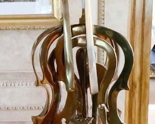 Arman Polished Bronze Violin