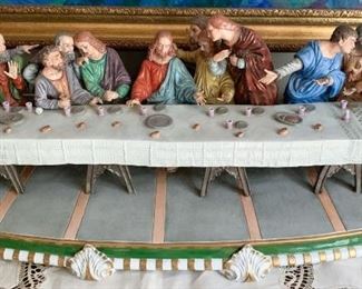German Porcelain "Last Supper"