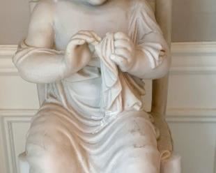 Marble Sculpture Signed Biggi Fausto Carrara