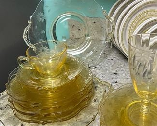 Yellow Depression Glass