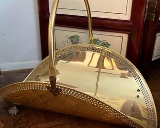 Brass Log Holder