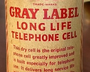 Columbia Gray Label Long Life Telephone Cell
