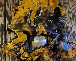 Burl Wood Clock