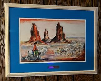 DeGrazia "Bringing in the Sheep"