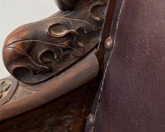 Hand Carved Throne Chair