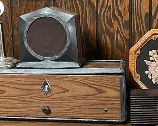 Vtg Candlestick Phone, Radiola 33, Vtg Model 103 Tapestry Speaker