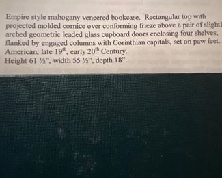 Description of Bookcase