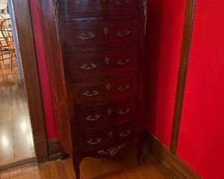 One of a Pair of Mahogany Semainier Lingerie Chests