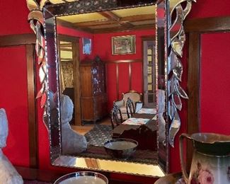 Venetian Style Beveled glass mirror 52" x 40"