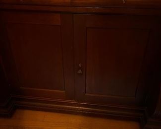 Tobey of Chicago Handmade Furniture. Credenza / Sideboard Height 75" x 95 1/2" wide depth 24 1/2"