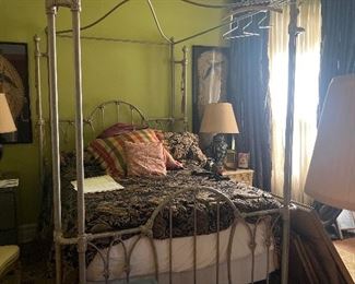 Queen Size Wrought Iron Canopy Bed