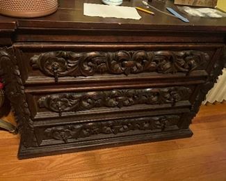 Highly Carved Spanish Style Dresser
