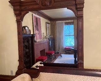 Large Victorian Eastlake Mirror 