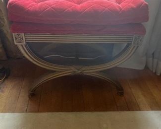 One of Four Hollywood regency Benches