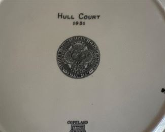 Hull Court 1931 University of Chicago Plate