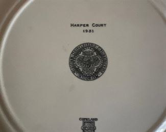 Harper Court 1931 University of Chicago Plate
