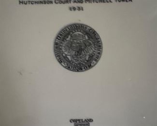 Hutchinson Court and Mitchell Tower Spode plate