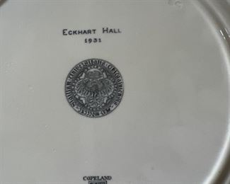 Eckhart Hall University of Chicago 1931 Spode Plate