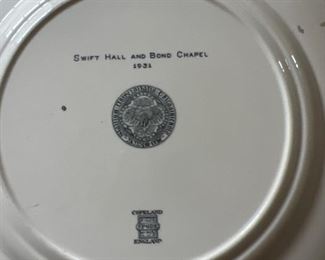 Swift Hall and Bond Chapel 1931 Spode Plate