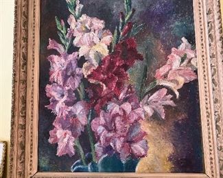 1947 art gladiolus Muriel 