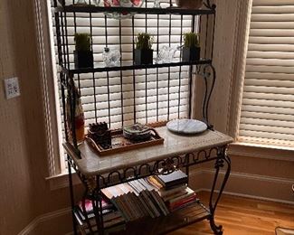 Gorgeous Bakers Rack with Marble Top