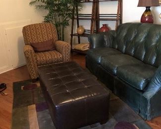 Haverty’s Recliner and Ottoman 