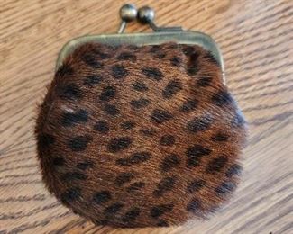 Vintage Fur Coin Purse