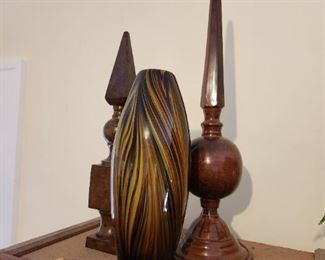 Decorative Glass Vase and Sculpture