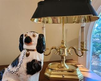 Bouillotte Brass Table Lamp