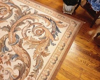 Stately Vintage Aubusson Rug