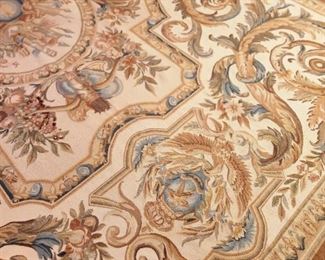 Stately Vintage Aubusson Rug