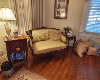 Antique Carved Settee