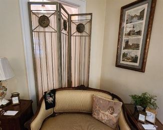 Antique Carved Settee