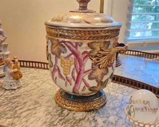 Porcelain Covered Urn