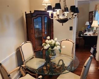 Glass Dining Table and 6 Chairs