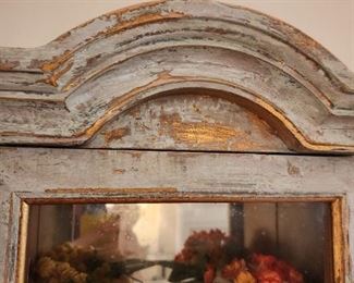 Vintage Italian Mirrored Wall Curio Cabinet (pair available)