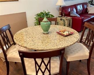 Marble Top Kitchen Table
