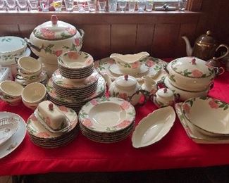 Franciscan Desert Rose Service for 6 plus several serving pieces in pristine condition!
