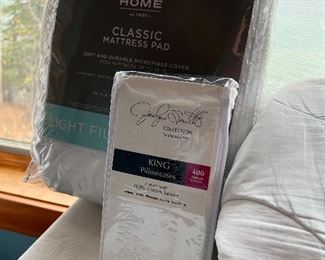 New mattress pad and pillowcases