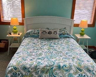 FULL SIZE BED, HAS DRESSER AND MIRROR THAT MATCHES