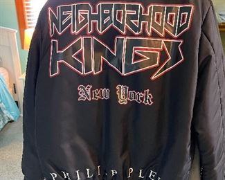 Philipp Plein Neighborhood Kings Bomber Jacket York Size L, Great Shape Like-New