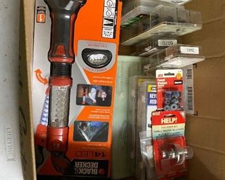 Flashlights, household tools