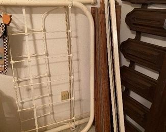 2 antique full size bed frames