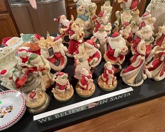 Santa Claus statues.  They are sold - sorry