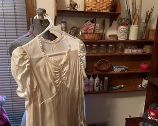 Vintage Clothing, sewing machine, Quilting, Knitting  and assorted sewing tools